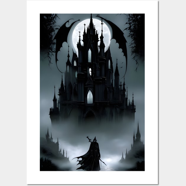 Gothic castle aesthetic Wall Art by Spaceboyishere